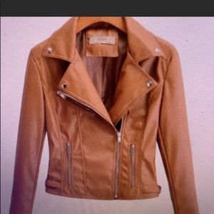 Camel moto jacket